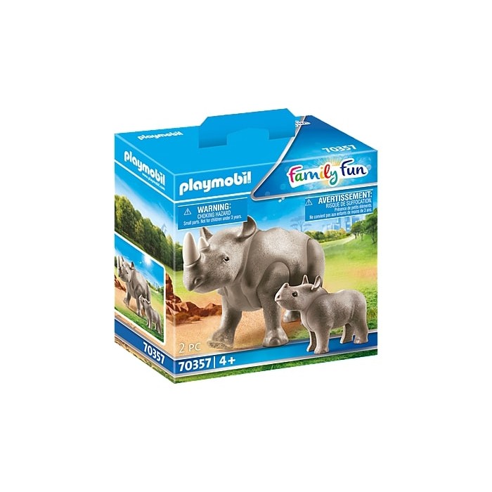 Playmobil : Zoo: Rhinocéros et son petit