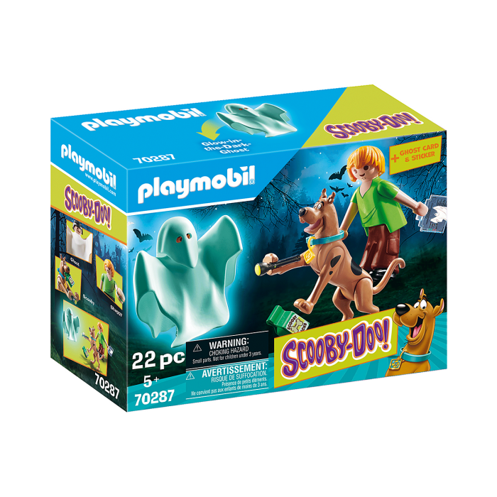 Playmobil : SCOOBY-DOO! Scooby & Sammy avec fantôme 