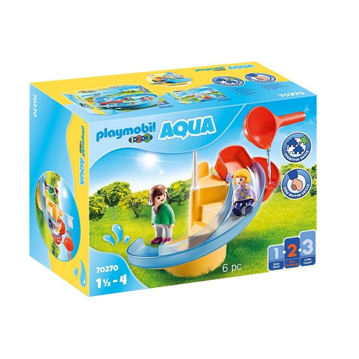 Playmobil : 1.2.3. Aqua - Toboggan aquatique