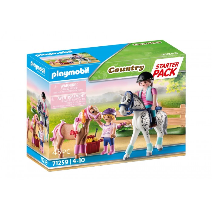 Playmobil : country - Starter pack cavaliers et chevaux