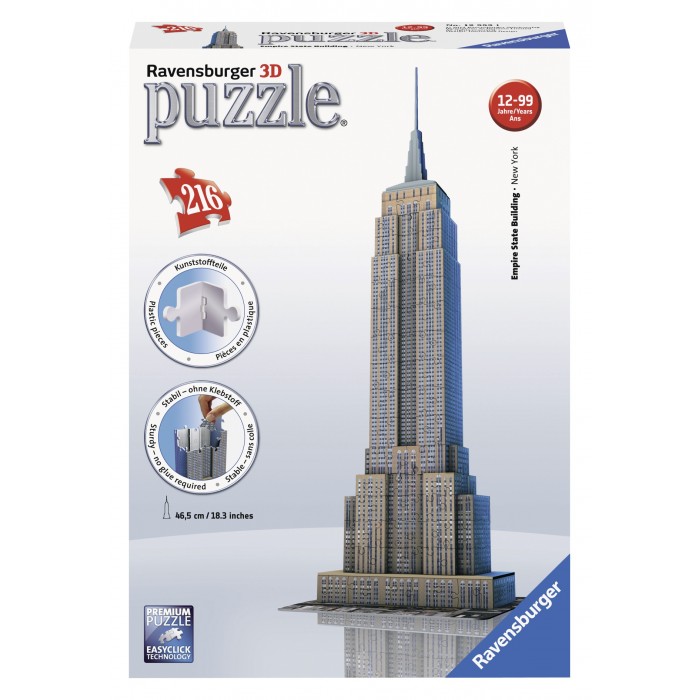 Casse-tête 3D: Empire State Building - 216 pcs - Ravensburger