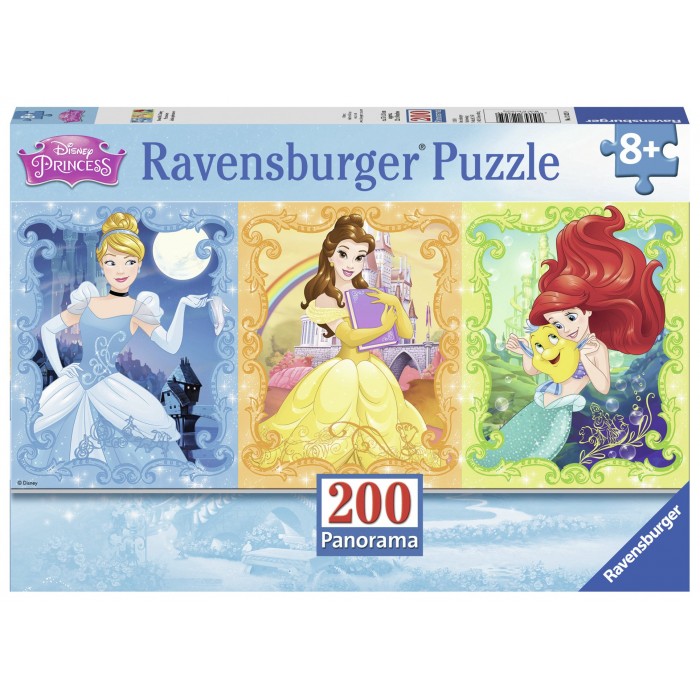 Casse-tête panoramique: Jolies Princesses Disney   - 200 pcs - Ravensburger *