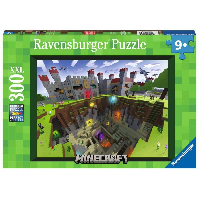 Découpe Minecraft  est un casse-tête de 300 pièces de Ravensburger  - Franc Jeu Repentigny