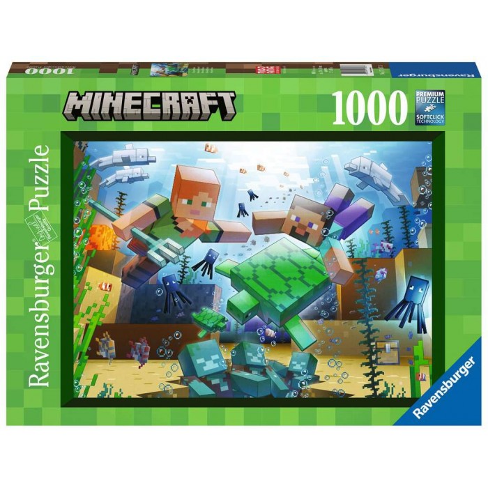 Casse-tête Ravensburger de 1000 pièces pour adultes: Minecraft Mosaic  - Franc Jeu Repentigny