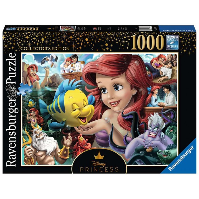 Casse-tête : Disney - Ariel  (collection Héroïnes) - 1000 pcs - Ravensburger