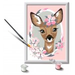 Peinture par numéros CreArt pour enfants : Delightful Deer (18 x 13 cm)