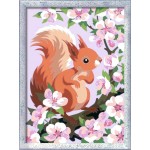 Peinture par numéros CreArt pour enfants : Spring Squirrel (18 x 24 cm)