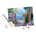 Peinture à numéros CreArt : Mediterranean Landscape (30 x 40 cm)
