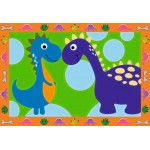 Peinture par numéros CreArt pour enfants : Land of the Dinosaurs - 2 tableaux (32 x 22 cm par tableau)