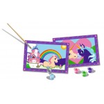 Peinture par numéros CreArt pour enfants : Magical Unicorns - 2 tableaux (32 x 22 cm par tableau)