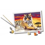 Peinture à numéros CreArt pour enfant : Majestic Tiger (24 x 18 cm)