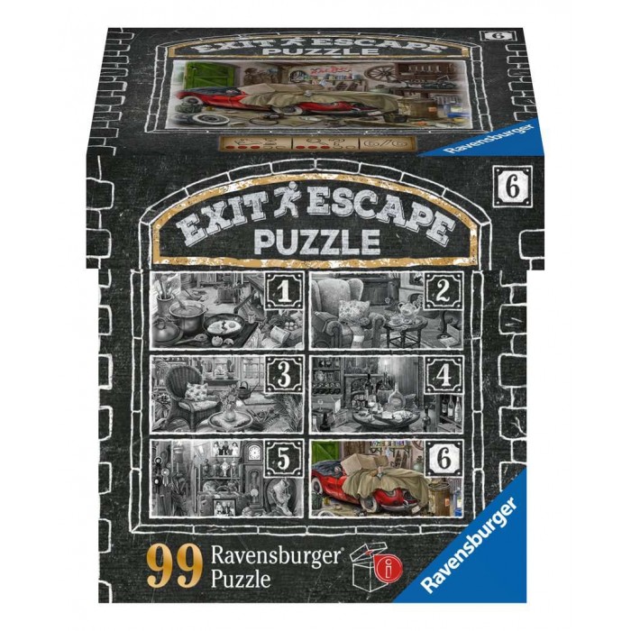 Casse-tête : Escape Puzzle : Le garage du manoir  (#6) - 99 pcs - Ravensburger