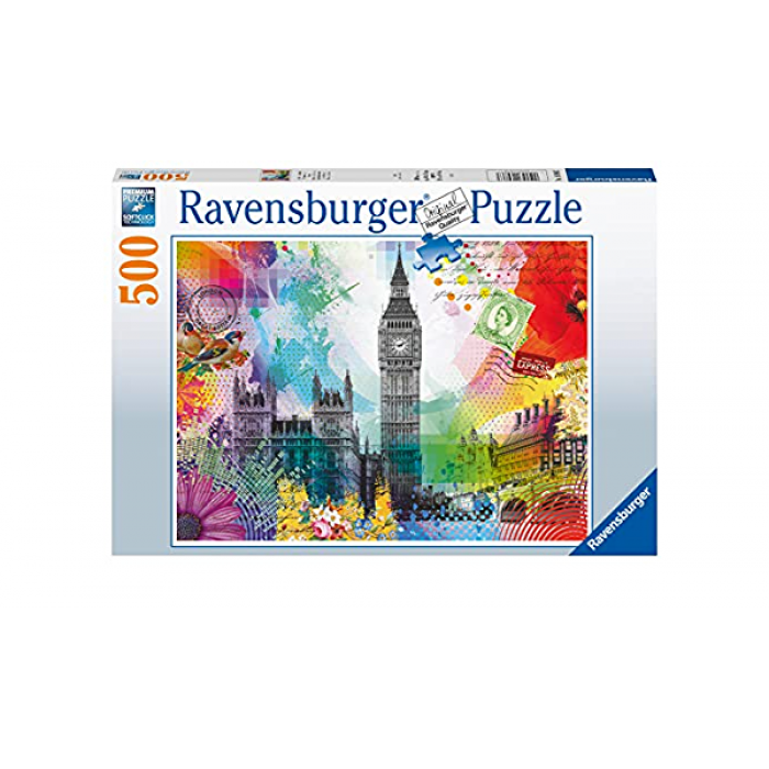 Casse-tête : Carte postale de Londres  - 500 pcs - Ravensburger