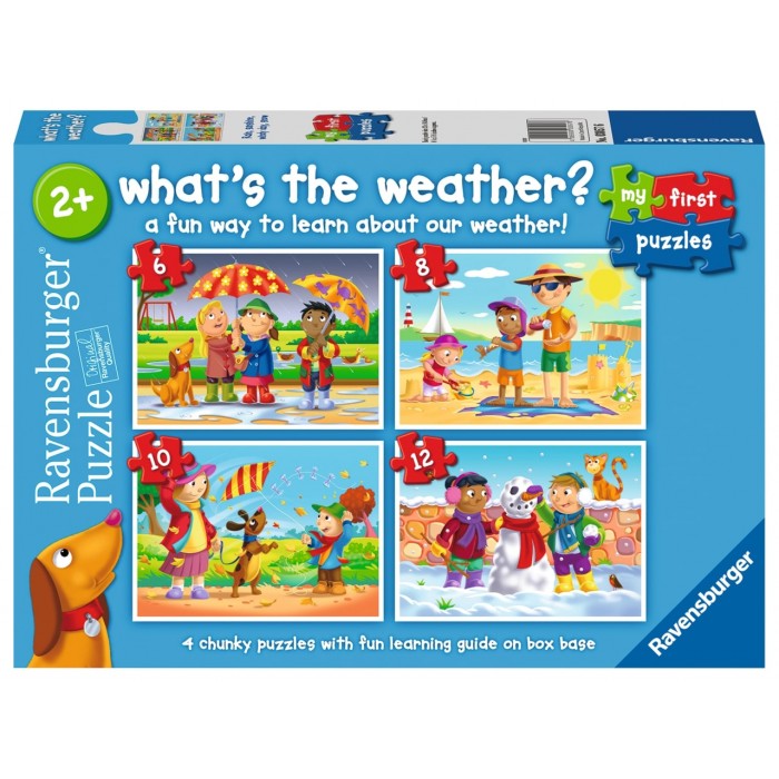 Casse-tête progressif :  Mes premiers puzzles - What's the Weather? - 6, 8, 10 et 12 pcs - Ravensburger