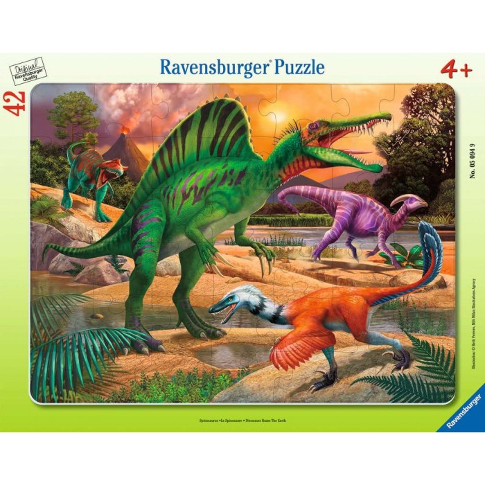 Casse-tête avec cadre : Le spinosaure - 42 pcs - Ravensburger