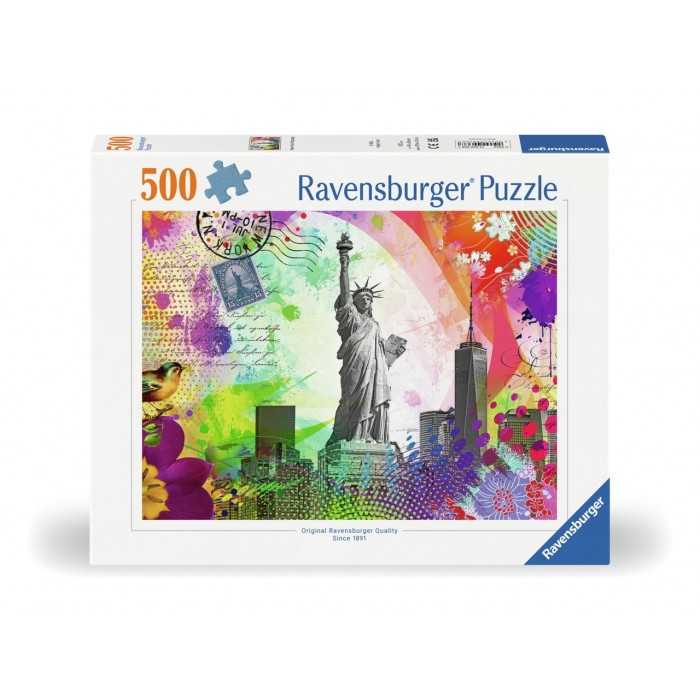 Casse-tête : New York Postcard - 500 pcs - Ravensburger