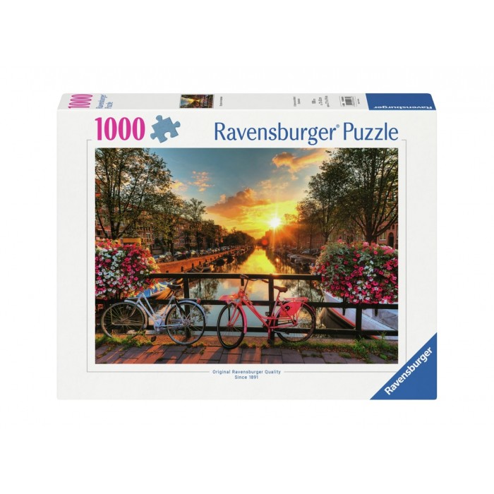 Casse-tête : Vélos à Amsterdam - 1000 pcs - Ravensburger