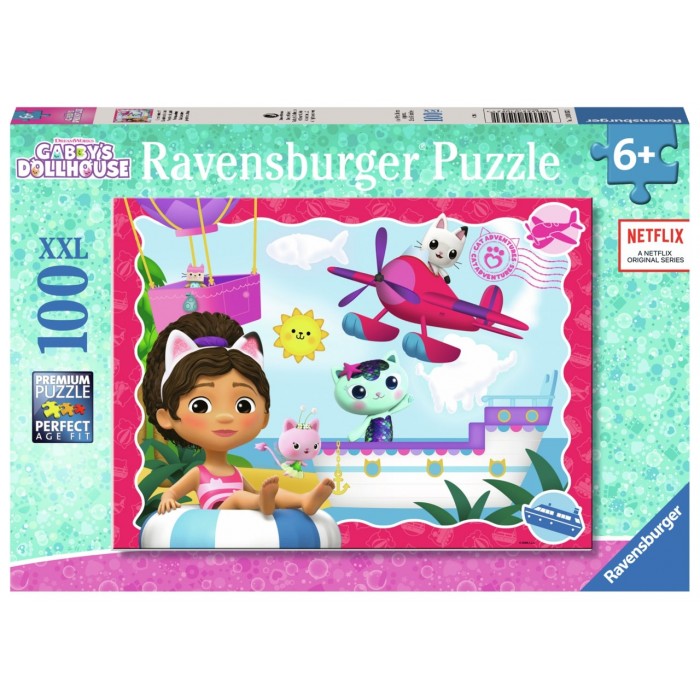 Casse-tête : Gabby et la maison magique (Gabby's Dollhouse) - 100 pcs - Ravensburger 