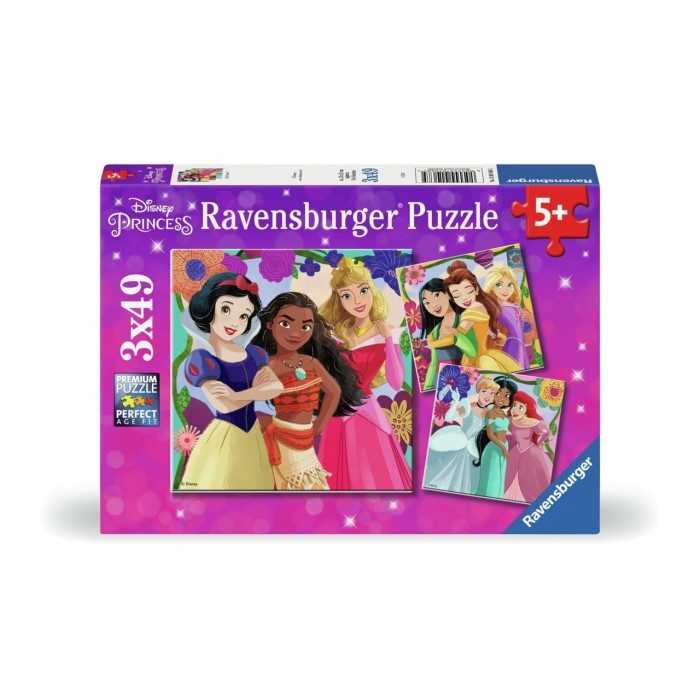 Casse-tête : Disney - Girl Power! Disney Princesses - 3x49 pcs - Ravensburger