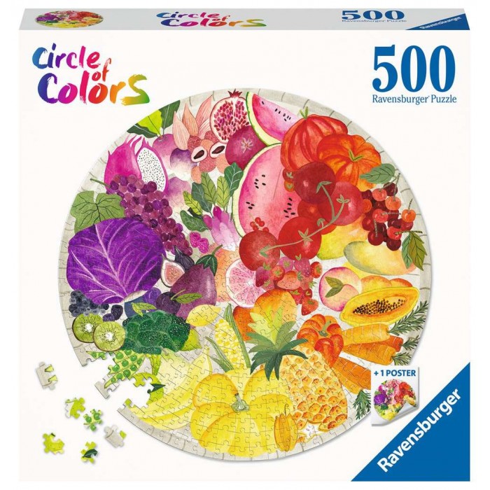 Fruits et légumes est un casse-tête Circle of colors de Ravensburger - Franc Jeu Repentigny