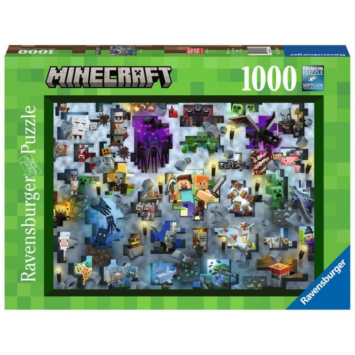 Casse-tête : Minecraft Mobs - 1000 pcs - Ravensburger
