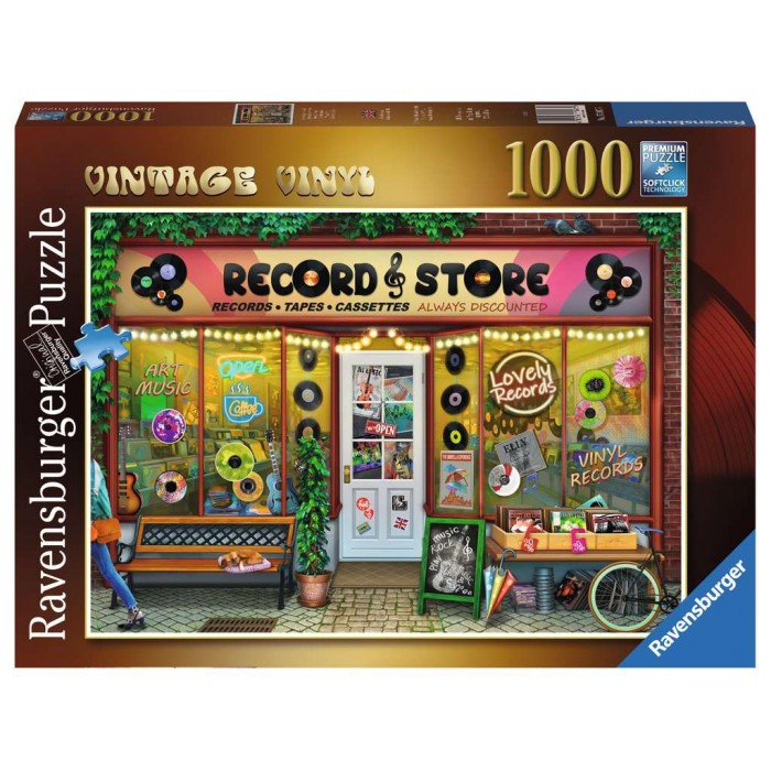 Casse-tête : La boutique de vinyles - 1000 pcs - Ravensburger