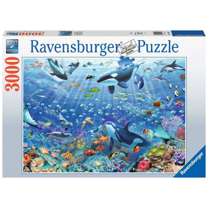 Casse-tête : Monde sous-marin coloré - 3000 pcs - Ravensburger