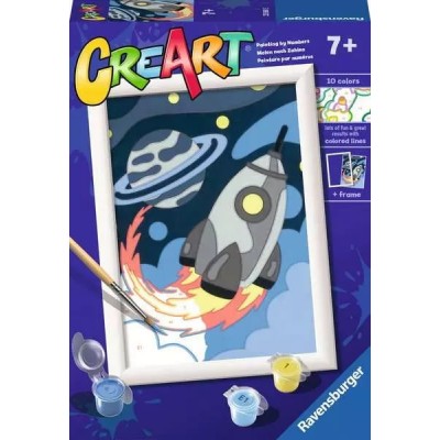 Peinture par numéros CreArt pour enfants : Space Explorer (18 x 13 cm)