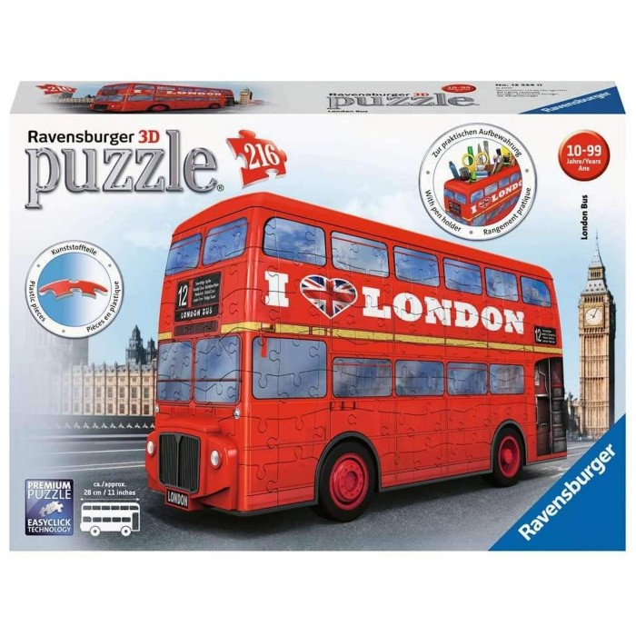Casse-tête 3D: London Bus - 216 pcs - Ravensburger *