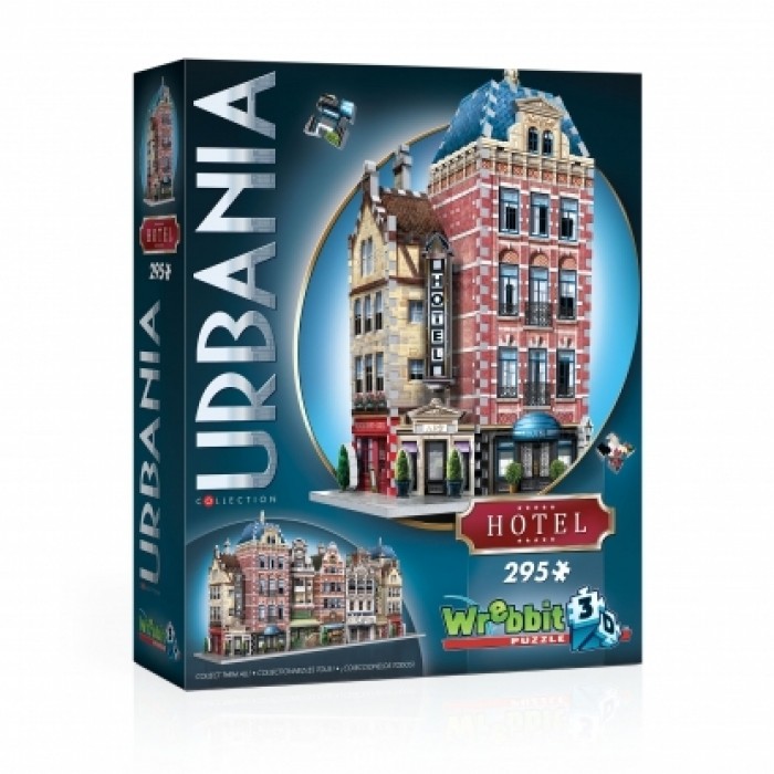 Casse-tête 3D : Urbania - Hôtel - 295 pcs - Wrebbit