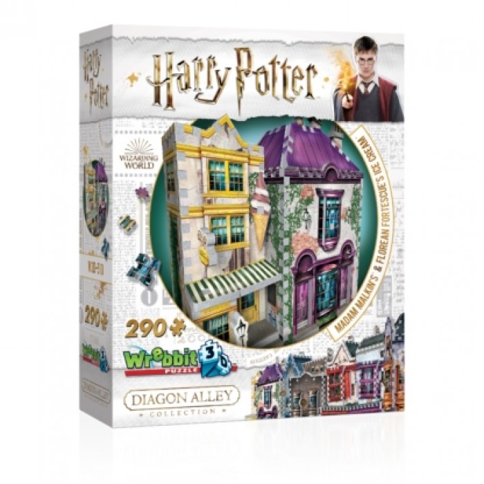 Casse-tête 3D: Harry Potter - Chez Madame Guipure & Florian Fortarôme - 290 pcs - Wrebbit