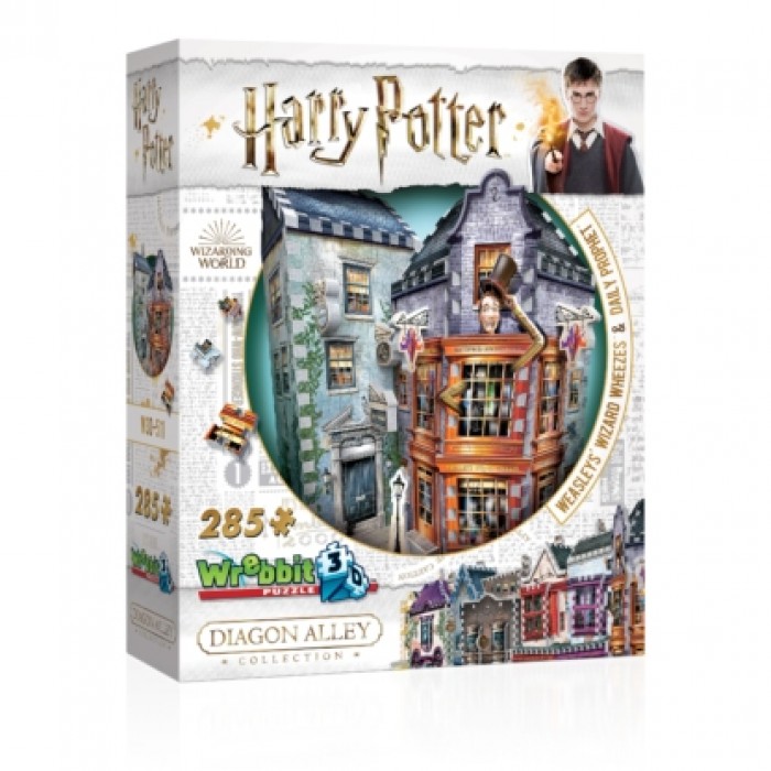 Casse-tête 3D: Harry Potter - Weasley, Farces Pour Sorciers  Facétieux & La Gazette Du Sorcier - 285 pcs - Wrebbit
