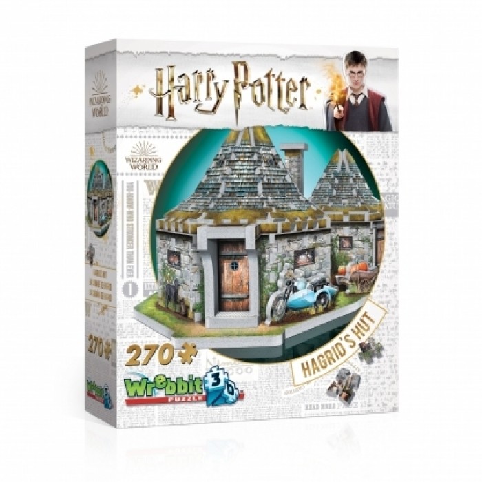 Casse-tête 3D: Harry Potter - La Cabane De Hagrid  - 270 pcs - Wrebbit
