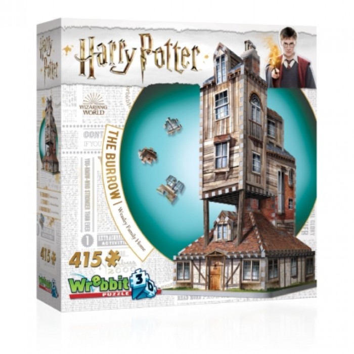 Casse-tête 3D: Harry Potter - Le Terrier (La Maison Des Weasley) - 415 pcs - Wrebbit