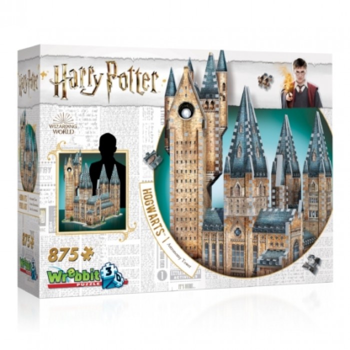 Casse-tête 3D: Harry Potter - Poudlard - Tour D'Astronomie - 875 pcs - Wrebbit