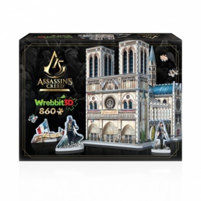Casse-tête 3D : Assassin's Creed Unity - Notre-Dame - 860 pcs - Wrebbit
